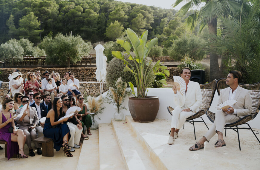 ibiza gay wedding jules and james celebrating their amazing same sex marriage in Ibiza