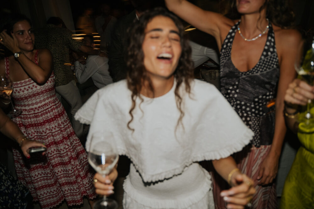 Masseria San Paolo Grande Wedding: Yasemin & Omer's Ostuni Celebration 39 Guests celebrating during the welcome dinner at Ostuni a Mare