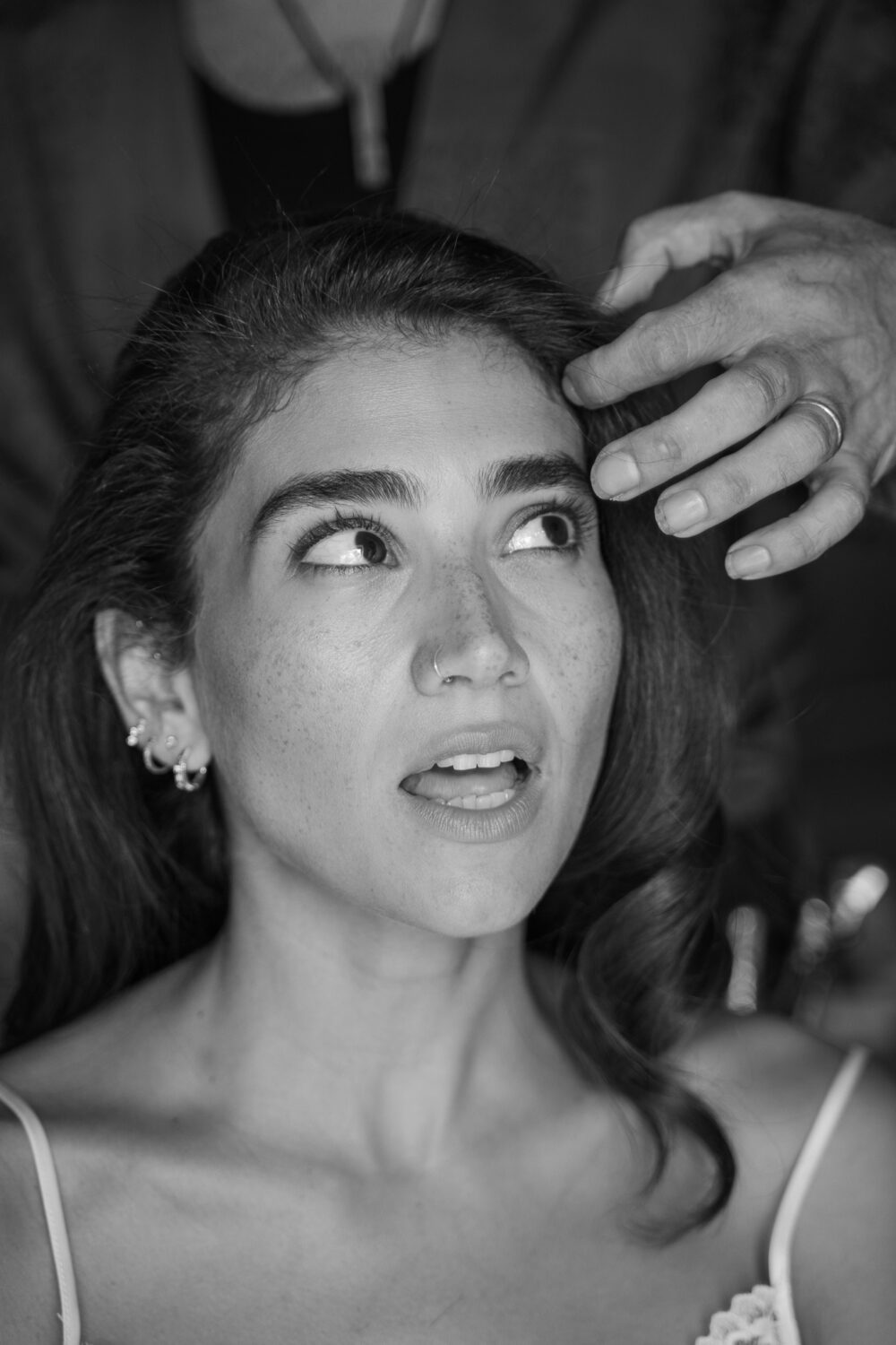 Masseria San Paolo Grande Wedding: Yasemin & Omer's Ostuni Celebration 11 Bride's finishing touches before the ceremony at Masseria San Paolo Grande