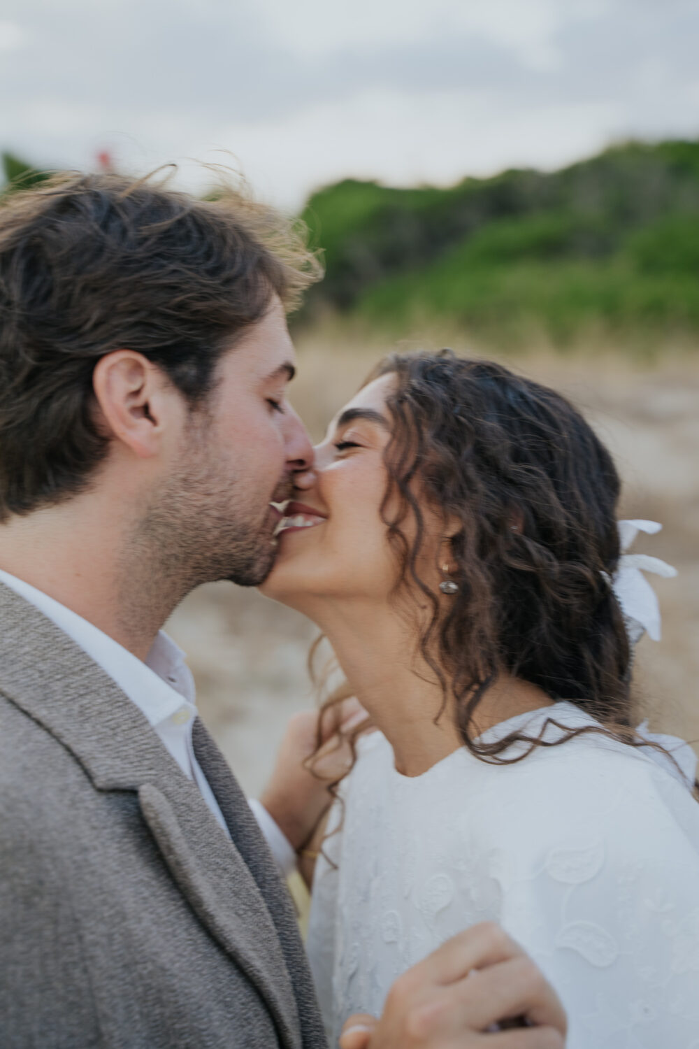 Masseria San Paolo Grande Wedding: Yasemin & Omer's Ostuni Celebration 32 Groom portrait on the beach at Ostuni a Mare