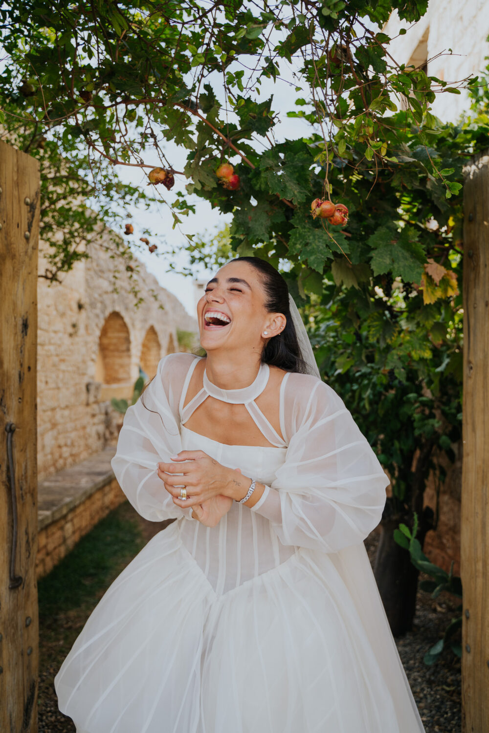 Masseria San Paolo Grande Wedding: Yasemin & Omer's Ostuni Celebration 4 Yasemin and Omer wedding-day portrait at Masseria San Paolo Grande