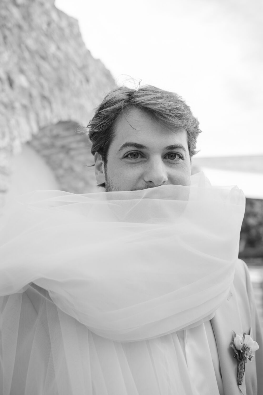 Masseria San Paolo Grande Wedding: Yasemin & Omer's Ostuni Celebration 48 Bride and groom portrait at Masseria San Paolo Grande on their wedding day