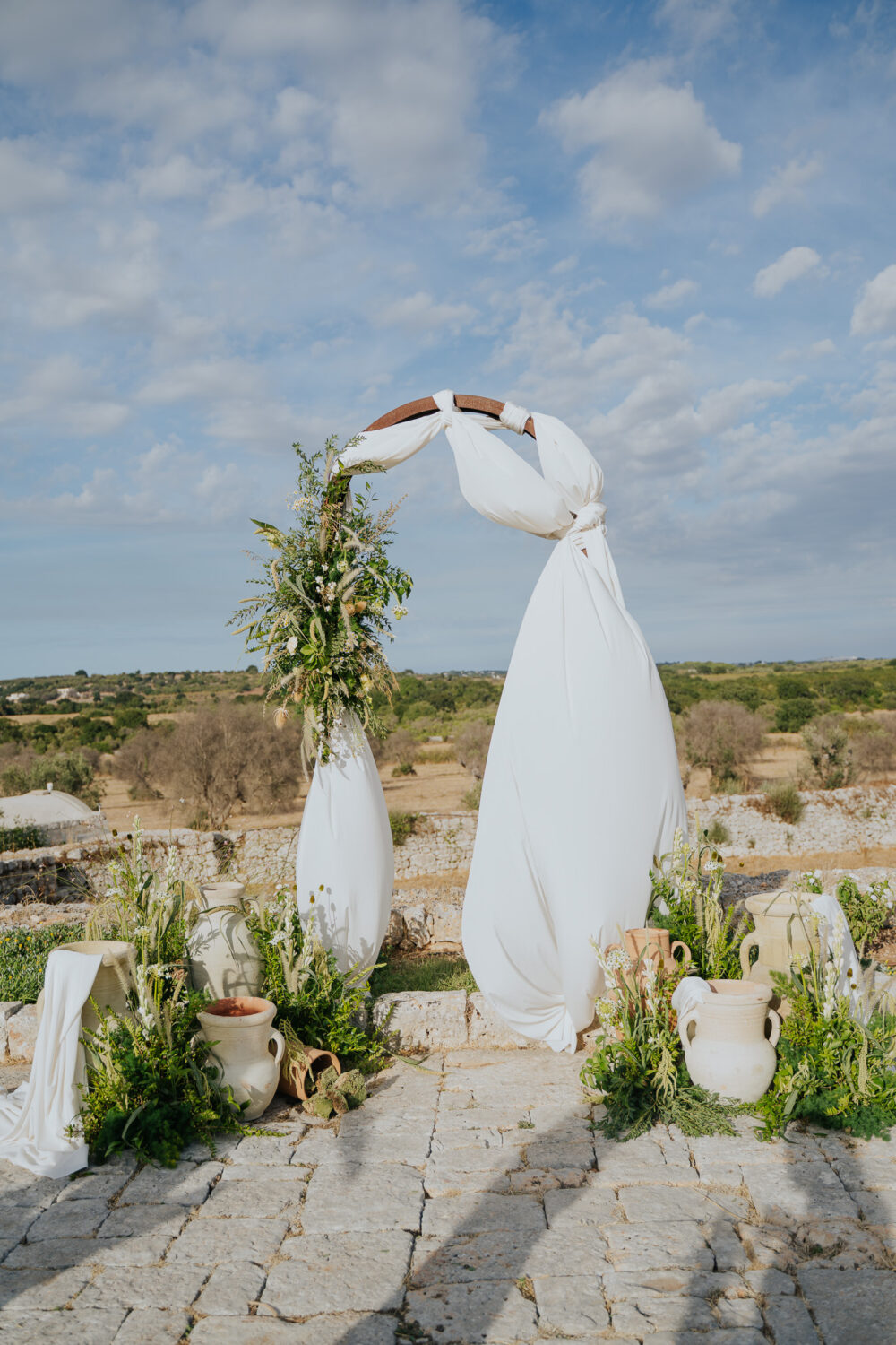Masseria San Paolo Grande Wedding: Yasemin & Omer's Ostuni Celebration 51 Bridal party portrait ahead of the ceremony at Masseria San Paolo Grande