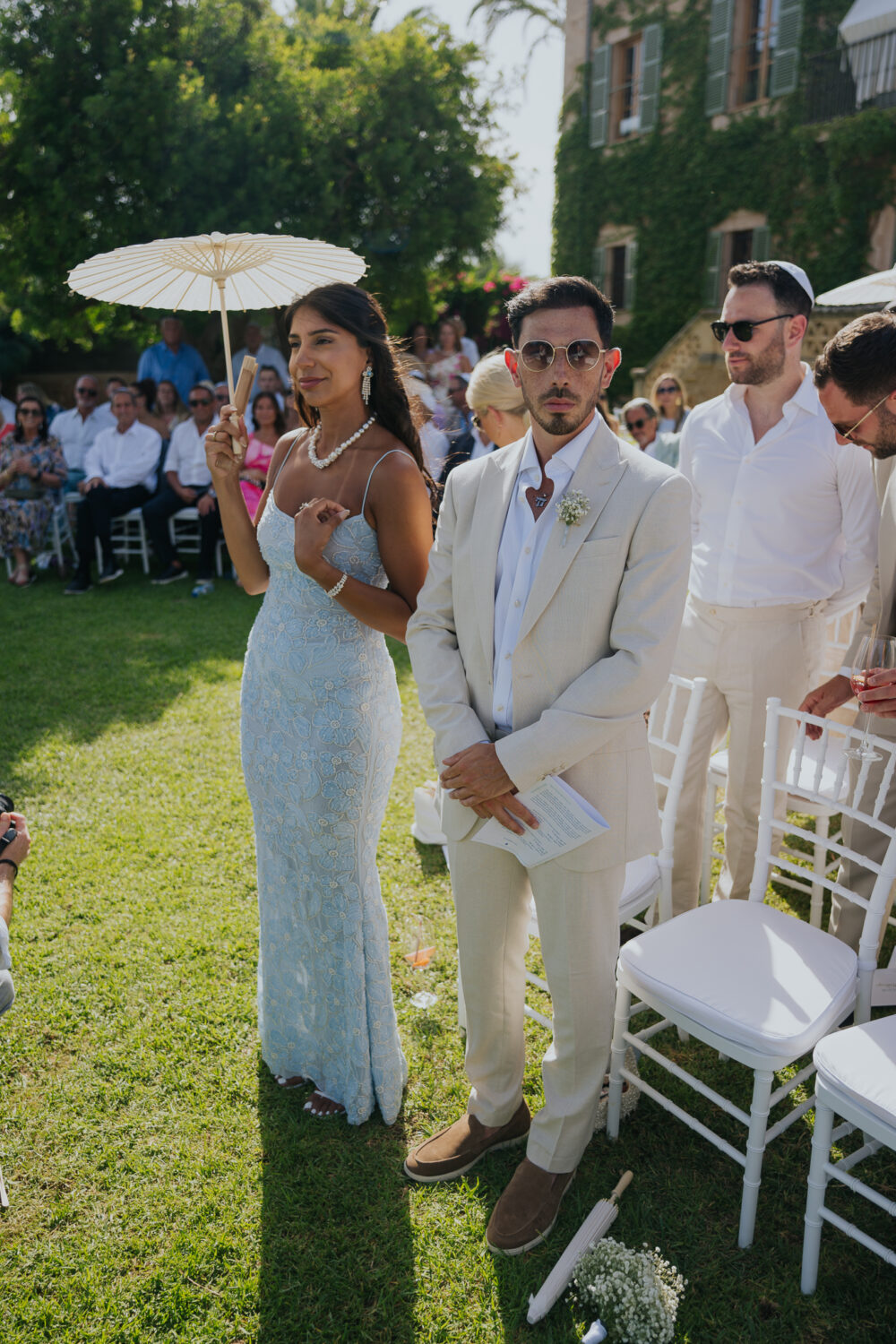 Jewish Wedding at Finca Son Mir, Mallorca 14 Groom lifted on a chair during the traditional hora at Finca Son Mir