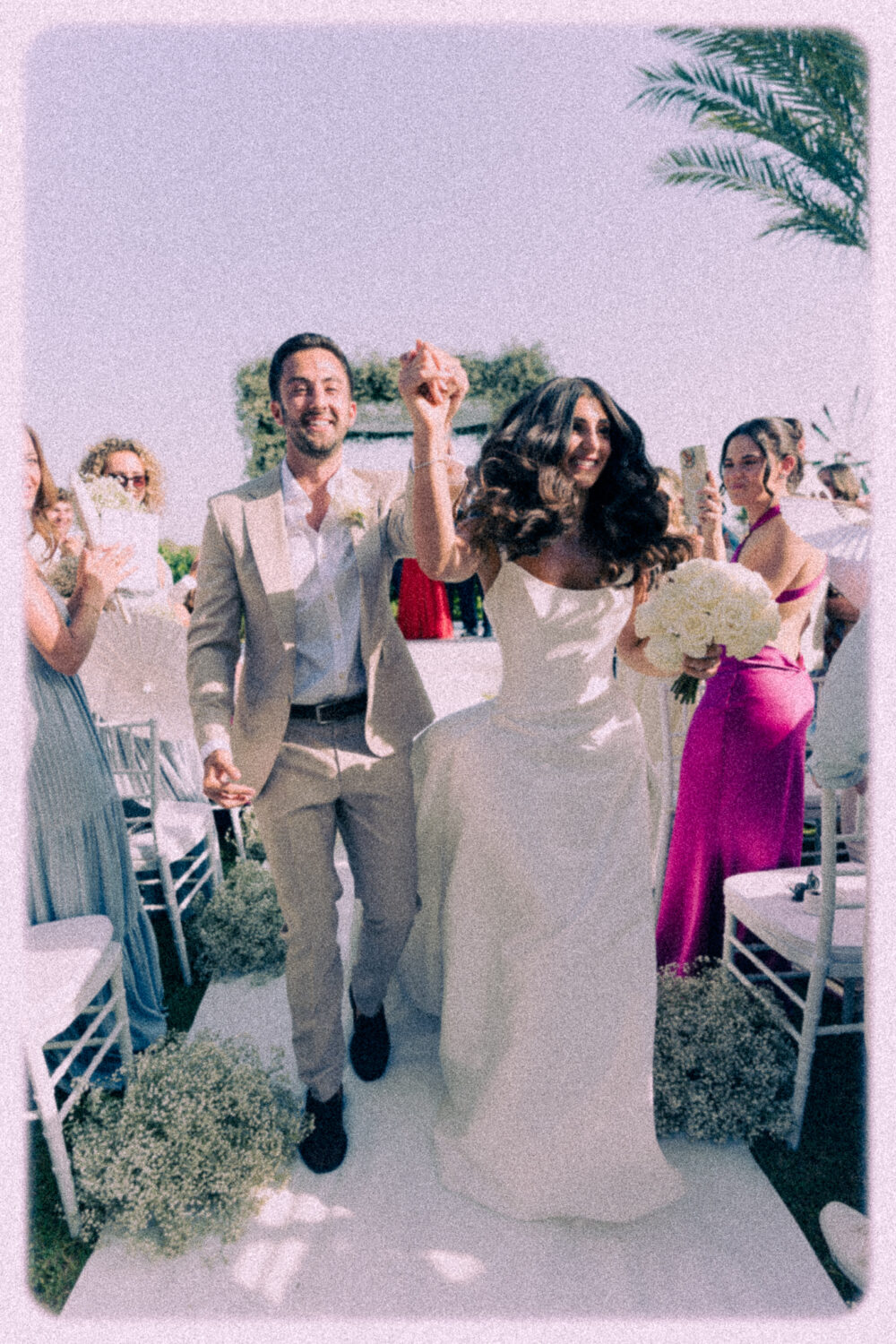 Jewish Wedding at Finca Son Mir, Mallorca 21 Bride and groom portrait on the stone staircase at Finca Son Mir